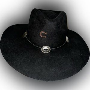 Charlie 1 Horse Women's Traveler Concho Black Hat